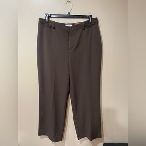 Christopher & Banks Women's Chocolate Straight Leg Pants